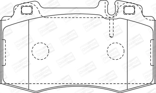 Champion 571961CH - Тормозные колодки, дисковые, комплект unicars.by