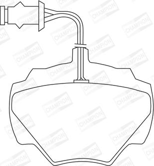 Champion 571440CH - Тормозные колодки, дисковые, комплект unicars.by