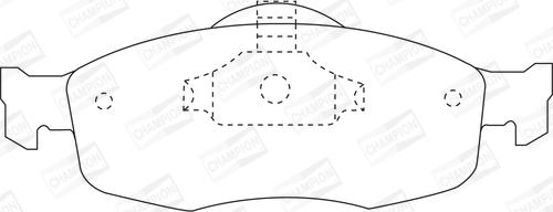 Champion 571832CH - Тормозные колодки, дисковые, комплект unicars.by