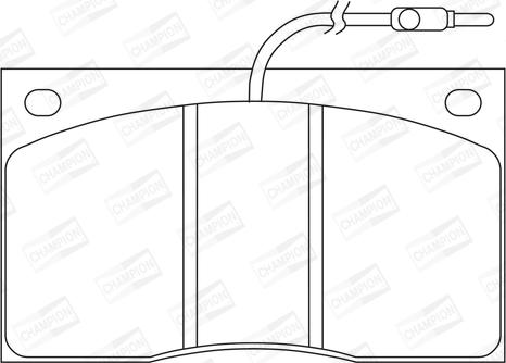 Champion 571321CH - Тормозные колодки, дисковые, комплект unicars.by