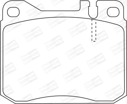 Champion 571372CH - Тормозные колодки, дисковые, комплект unicars.by