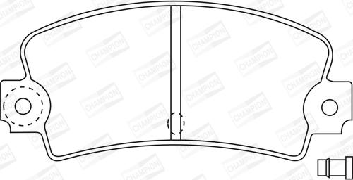 Champion 571243CH - Тормозные колодки, дисковые, комплект unicars.by