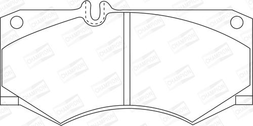 Champion 571272CH - Тормозные колодки, дисковые, комплект unicars.by