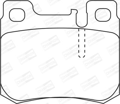Champion 571753CH - Тормозные колодки, дисковые, комплект unicars.by
