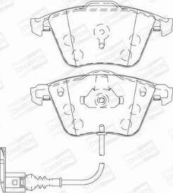 Champion 573463CH - Тормозные колодки, дисковые, комплект unicars.by