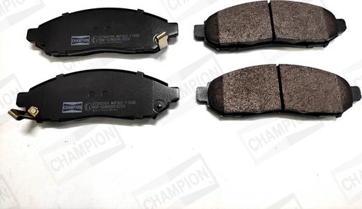 Champion 573431CH - Тормозные колодки, дисковые, комплект unicars.by