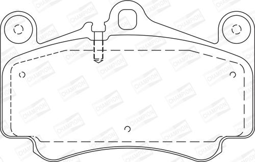 Champion 573645CH - Тормозные колодки, дисковые, комплект unicars.by