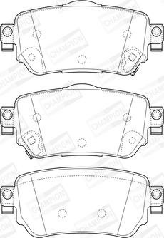 Champion 573658CH - Тормозные колодки, дисковые, комплект unicars.by