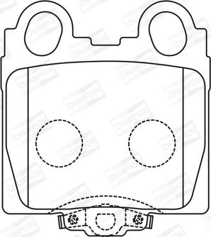 Champion 573681CH - Тормозные колодки, дисковые, комплект unicars.by