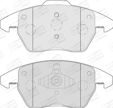 Champion 573852CH - Тормозные колодки, дисковые, комплект unicars.by