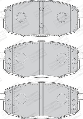 Champion 573813CH - Тормозные колодки, дисковые, комплект unicars.by