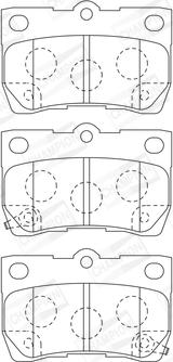 Champion 573393CH - Тормозные колодки, дисковые, комплект unicars.by