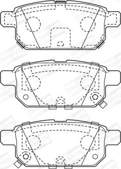 Champion 573384CH - Тормозные колодки, дисковые, комплект unicars.by