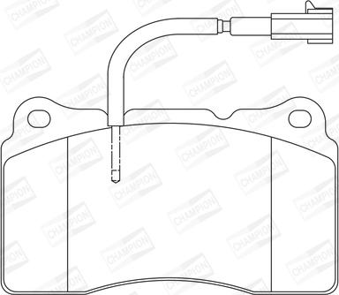 Champion 573322CH - Тормозные колодки, дисковые, комплект unicars.by