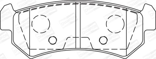 Champion 573216CH - Тормозные колодки, дисковые, комплект unicars.by