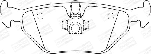 Champion 573716CH - Тормозные колодки, дисковые, комплект unicars.by