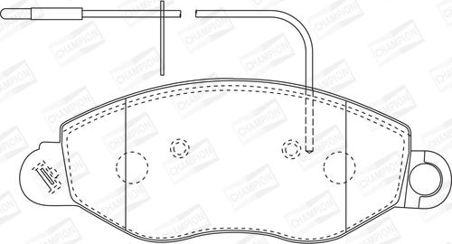 Champion 572564CH - Тормозные колодки, дисковые, комплект unicars.by