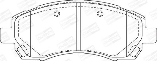 Champion 572566CH - Тормозные колодки, дисковые, комплект unicars.by