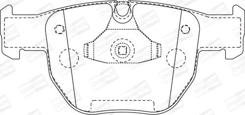 Champion 572507CH - Тормозные колодки, дисковые, комплект unicars.by