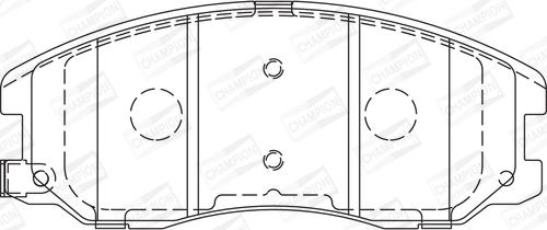 Champion 572570CH - Тормозные колодки, дисковые, комплект unicars.by