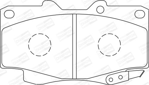 Champion 572625CH - Тормозные колодки, дисковые, комплект unicars.by