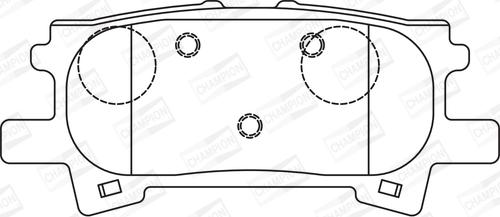 Champion 572621CH - Тормозные колодки, дисковые, комплект unicars.by