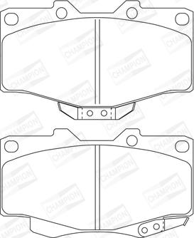 Champion 572140CH - Тормозные колодки, дисковые, комплект unicars.by