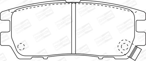 Champion 572200CH - Тормозные колодки, дисковые, комплект unicars.by