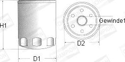 Champion F122/606 - Масляный фильтр unicars.by