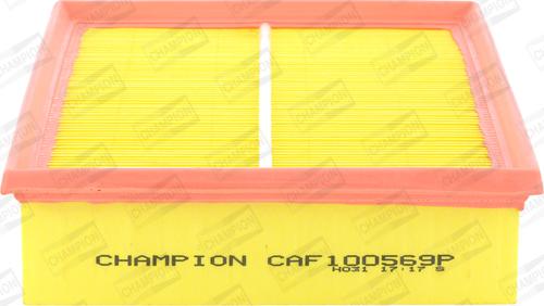 Champion CAF100569P - Воздушный фильтр, двигатель unicars.by