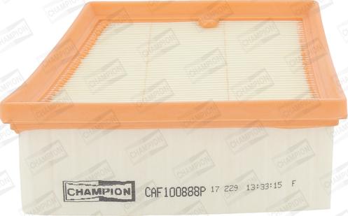 Champion CAF100888P - Воздушный фильтр, двигатель unicars.by