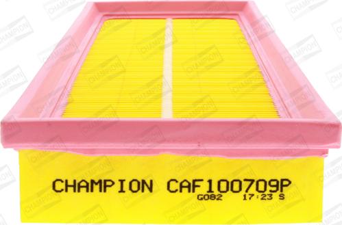 Champion CAF100709P - Воздушный фильтр, двигатель unicars.by