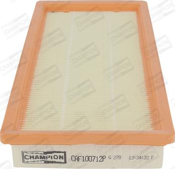 Champion CAF100712P - Воздушный фильтр, двигатель unicars.by