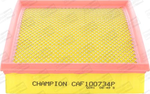 Champion CAF100734P - Воздушный фильтр, двигатель unicars.by