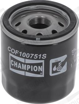 Champion COF100751S - Масляный фильтр unicars.by