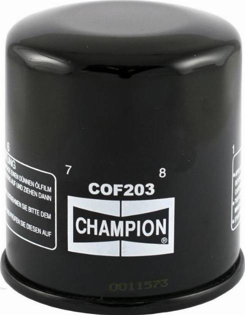 Champion COF203 - Масляный фильтр unicars.by