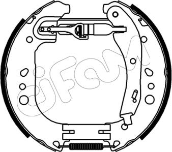 Cifam 151-546 - Комплект тормозных колодок, барабанные unicars.by