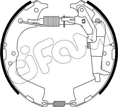 Cifam 151-510 - Комплект тормозных колодок, барабанные unicars.by