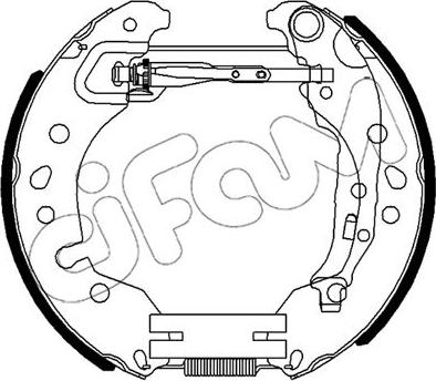 Cifam 151-516 - Комплект тормозных колодок, барабанные unicars.by