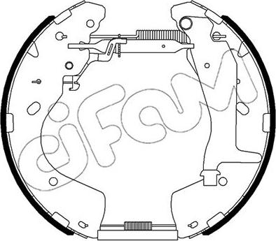 Cifam 151-522 - Комплект тормозных колодок, барабанные unicars.by