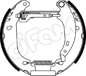 Cifam 151-093 - Комплект тормозных колодок, барабанные unicars.by