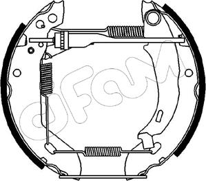 Cifam 151-059 - Комплект тормозных колодок, барабанные unicars.by