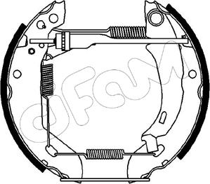 Cifam 151-054 - Комплект тормозных колодок, барабанные unicars.by