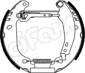 Cifam 151-004 - Комплект тормозных колодок, барабанные unicars.by