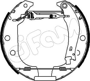 Cifam 151-005 - Комплект тормозных колодок, барабанные unicars.by