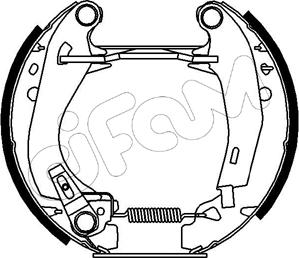 Cifam 151-006 - Комплект тормозных колодок, барабанные unicars.by