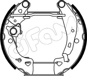 Cifam 151-001 - Комплект тормозных колодок, барабанные unicars.by