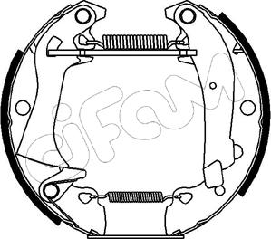 Cifam 151-036 - Комплект тормозных колодок, барабанные unicars.by