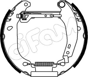 Cifam 151-021 - Комплект тормозных колодок, барабанные unicars.by