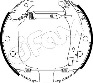 Cifam 151-012 - Комплект тормозных колодок, барабанные unicars.by